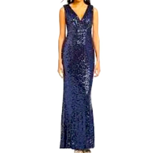 Lord & Taylor Dresses & Skirts - NWT Lord & Taylor Belle Badgley Mischka Navy blue formal ball gown dress size 10